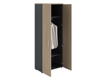 Шкаф NW 2080 L гардероб - дървесен/антрацит 