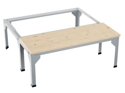 Пейка + поставка за двоен гардероб с ширина 600 мм