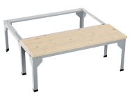 Пейка + поставка за двоен гардероб с ширина 600 мм